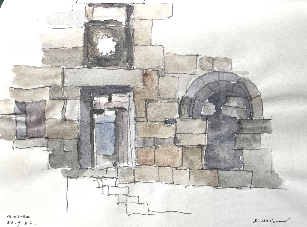 Archaeological documentation and research — Bosra, Syria — 1984–1991