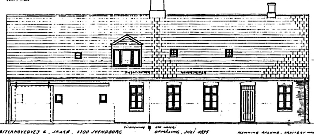 Opmåling af facade, juli 1995