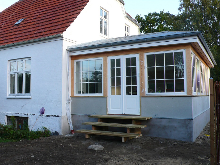 Tilbygning med køkken alrum — Allerød, Danmark — 2011